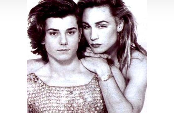 Gavin Rossdale junto a Peter Robinson, más conocido como Marilyn