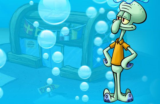 Calamardo. Este tacaño habitante de Fondo de Bikini se cree mejor que los demás. Su carácter serio le hace chocar con los alocados Bob y Patricio. Solo se relaja tocando el clarinete.