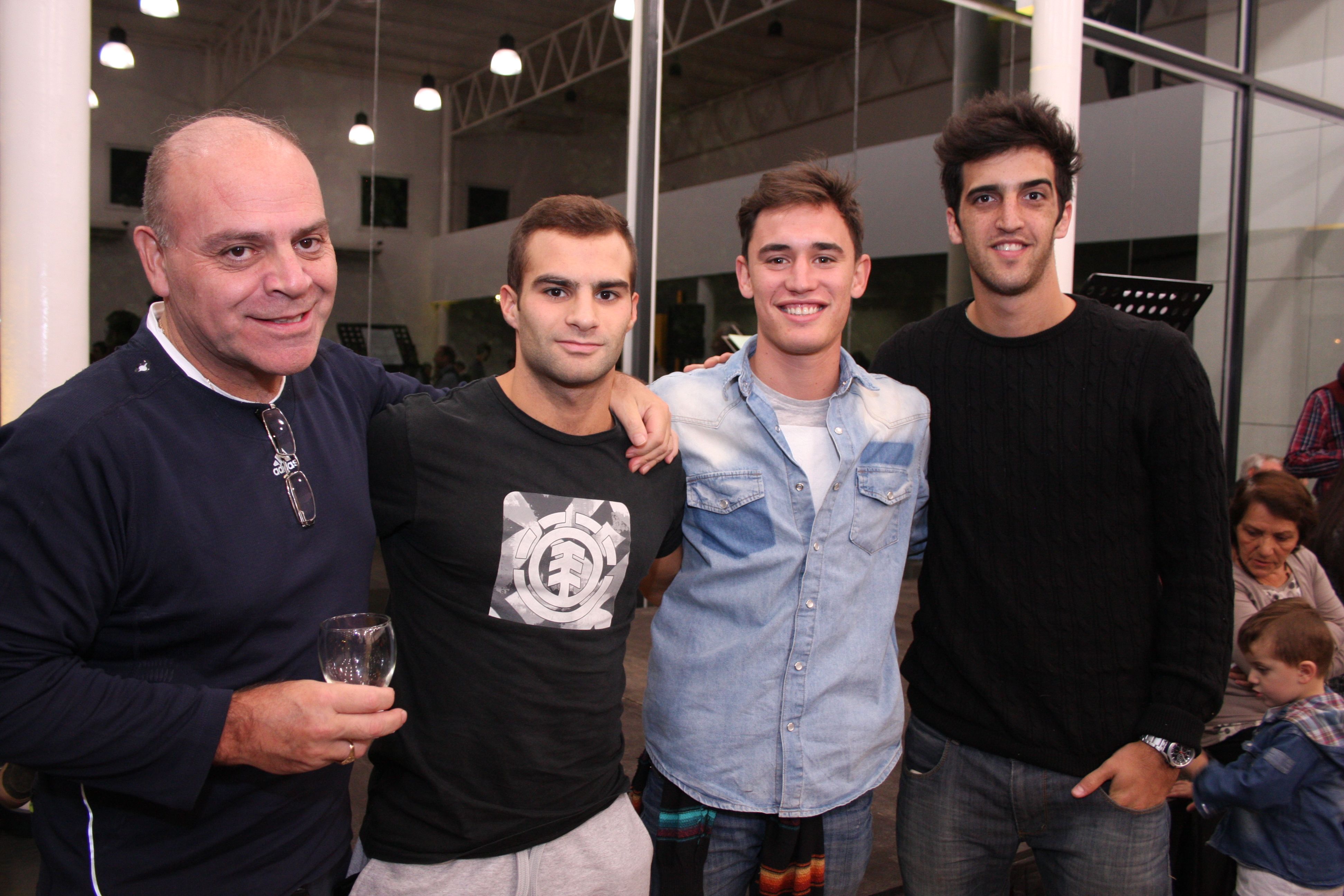 Miguel y Agustin Remuiñan, Juan Ignacio Marchesini y Gastón Cánovas.