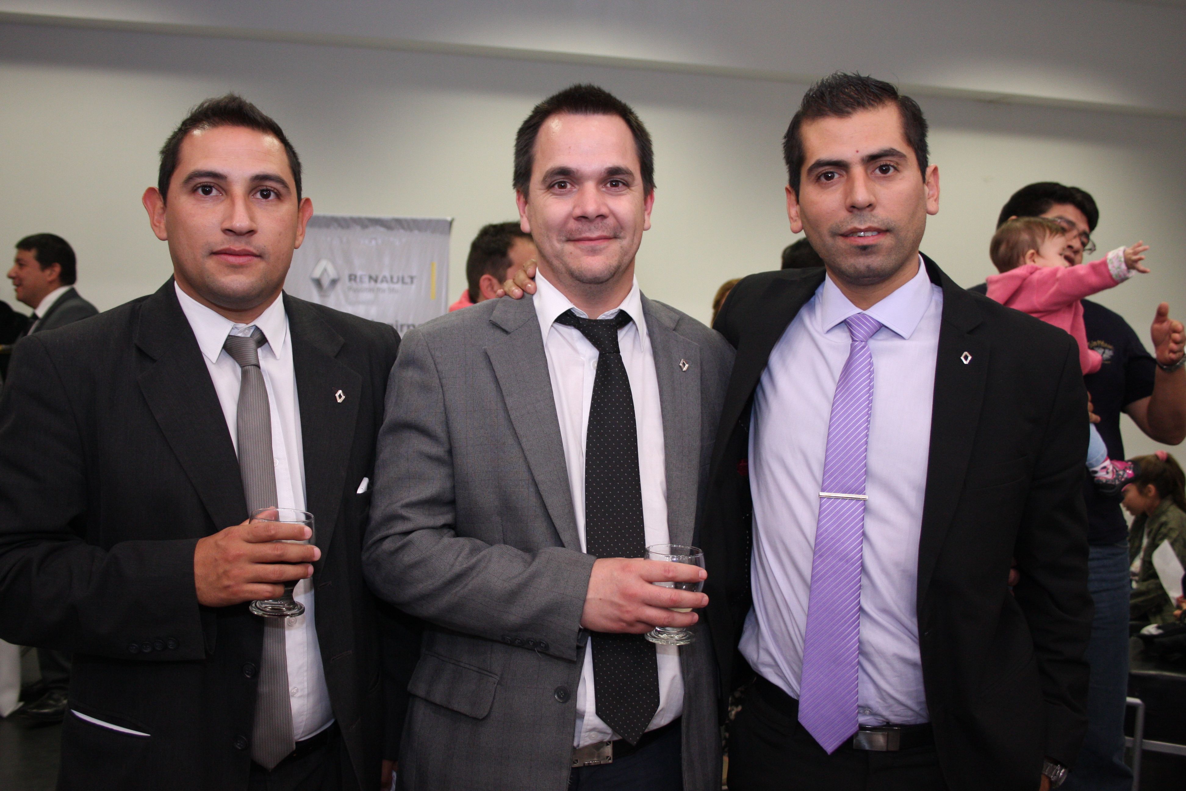 Adrián Páez, Francisco Becerra y Rodrigo Stehler.