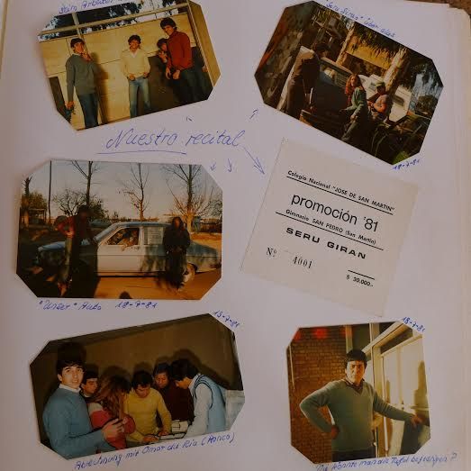 Álbum de fotos con recuerdos del recital.