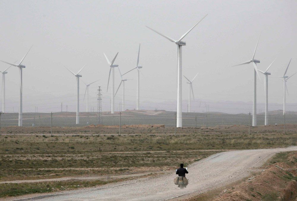 Hélices. En El Sosneado construirán el primer parque de energía eólica.