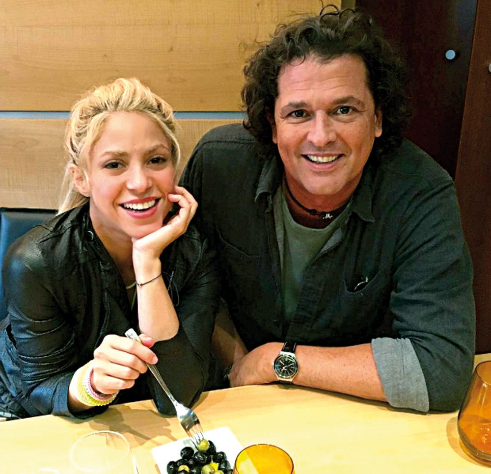 Compadres. Shakira y Carlos Vives comparten nacionalidad, música y amistad.