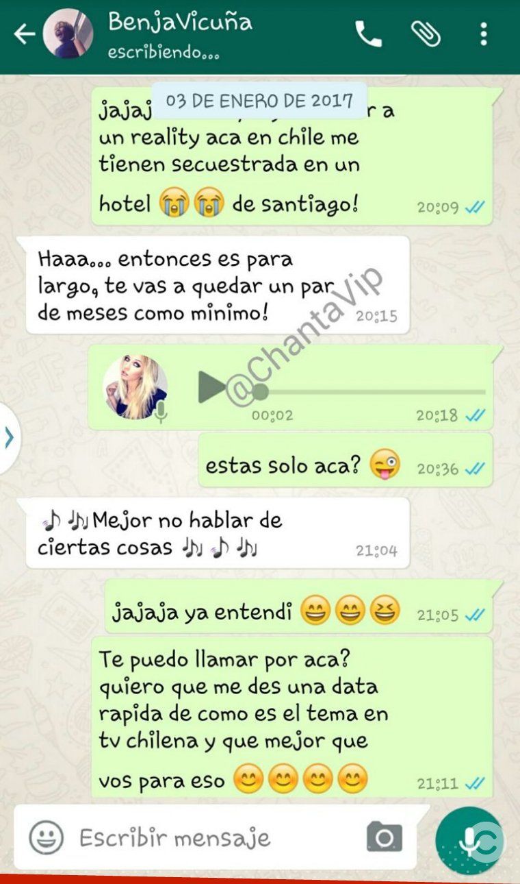 El supuesto chat