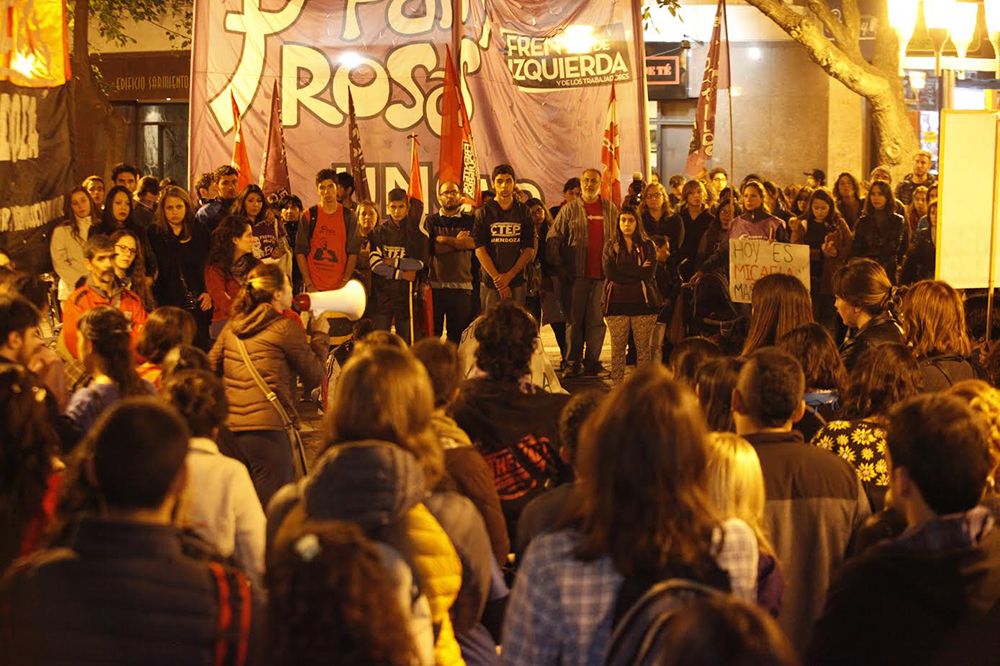 Marcha en Mendoza para pedir justicia por Micaela Rodríguez.&nbsp;Foto: Nicolás Galuya.