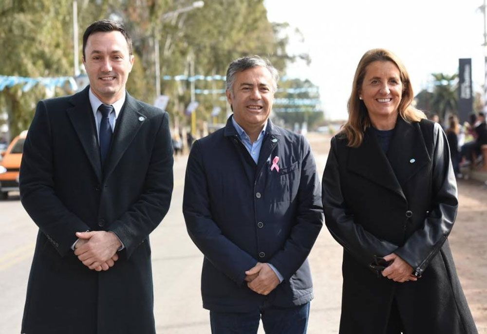 Claudia Najul y Luis Petri son los candidatos que Alfredo Cornejo propone para las próximas elecciones /Prensa Gob.Mza.