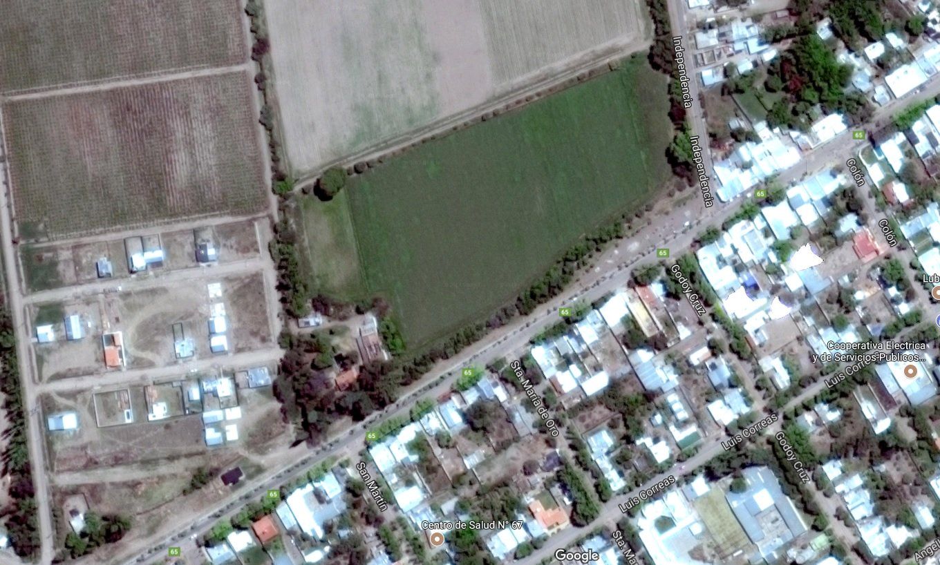 La finca donde ocurrió el hallazgo. Imagen: Google Maps.