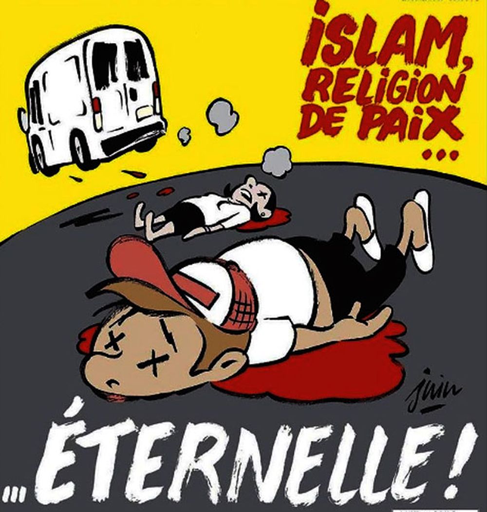 Charlie Hedbo. La criticada portada de la publicación gala.