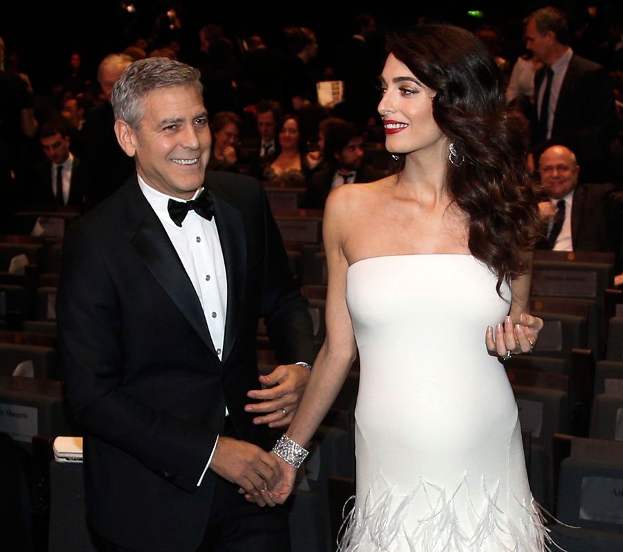 George Clooney y su esposa Amal.&nbsp;
