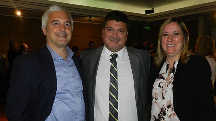 Gonzalo Linares Rubén Zarate y Patricia Pollicino.