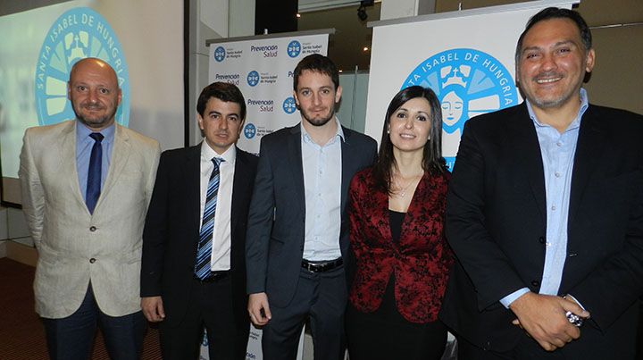 Flavio Ferrer, &nbsp;Juan Lara, Axel González, Cinthia Campos y Pablo Barbier.