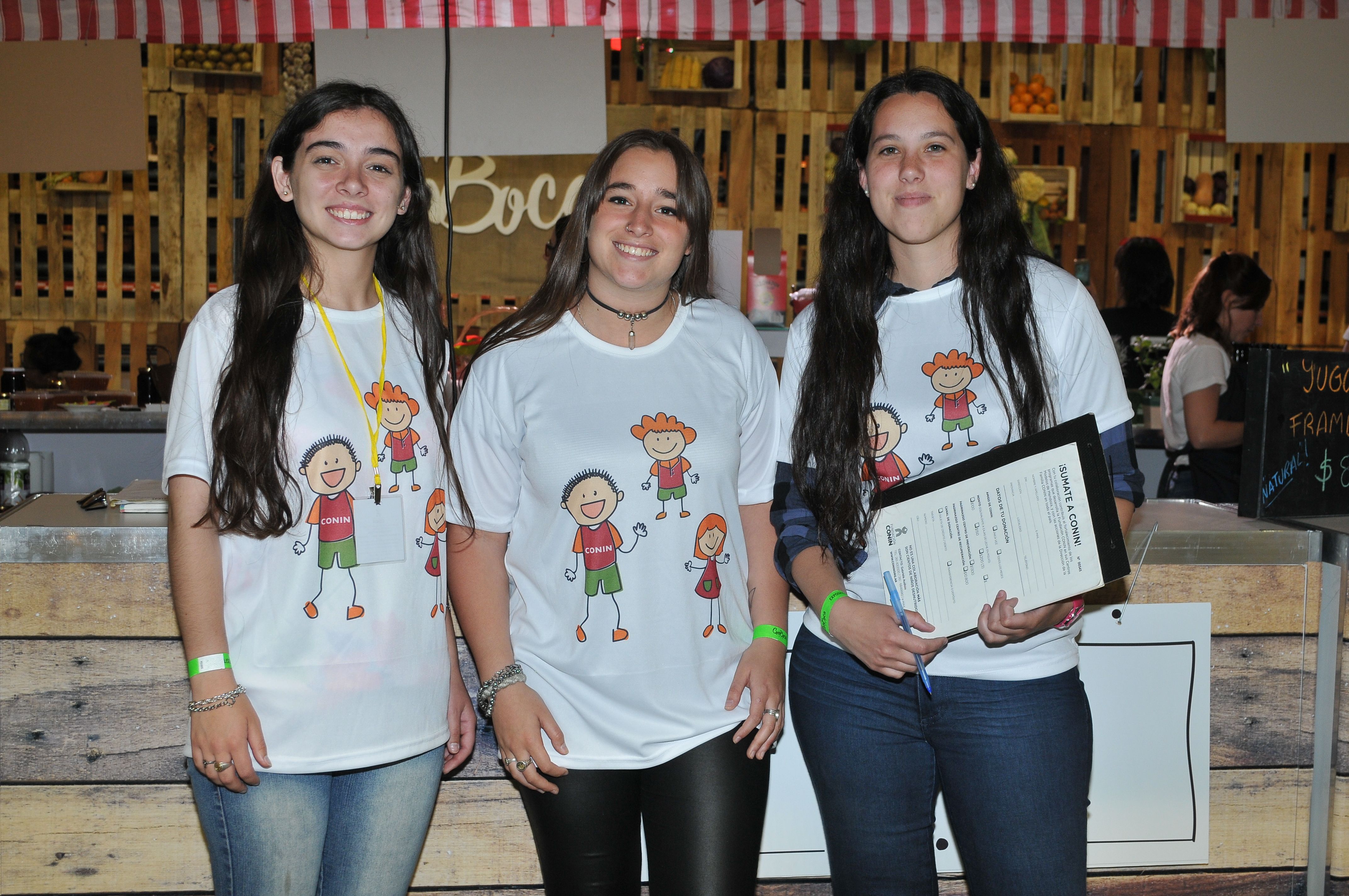 Las chicas de Conin. Aldana Ruggeri, Martina Battaglia y Julieta Miranda.