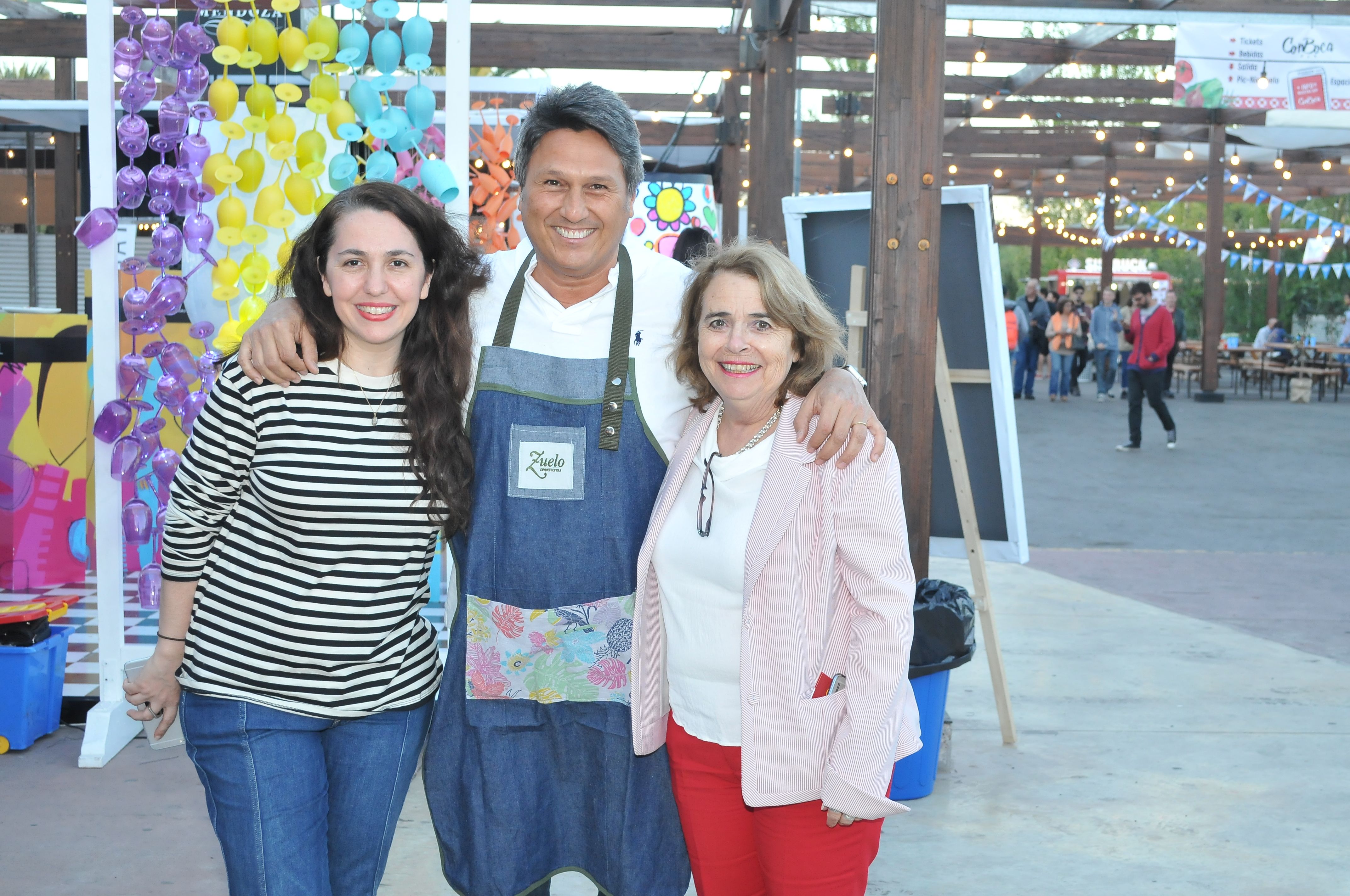 Narda Lepes, Richard Diumenjo y Ana Amitrano.