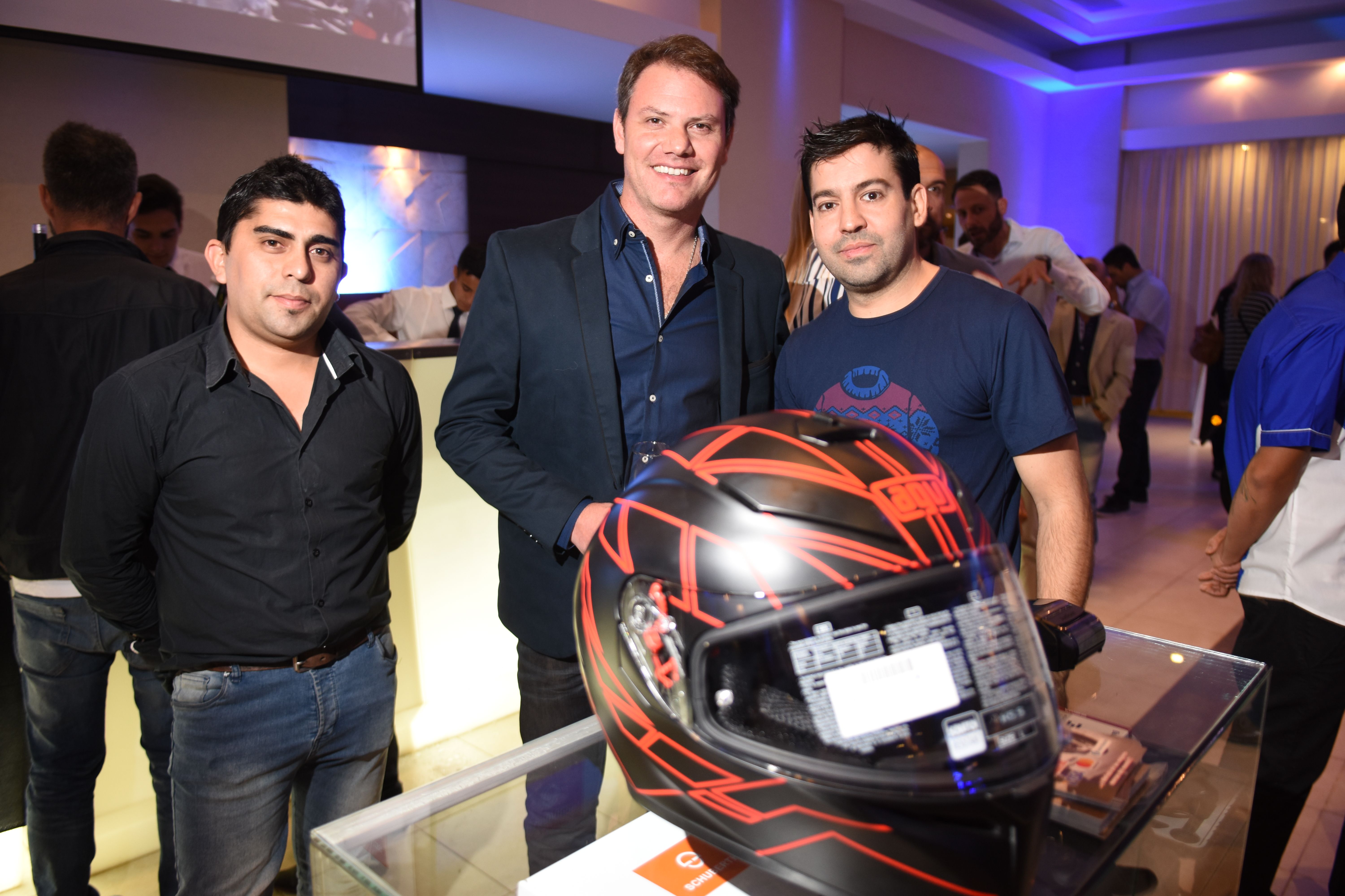 Jonas Chacón, Nicolás Carubin y David Arancibia.
