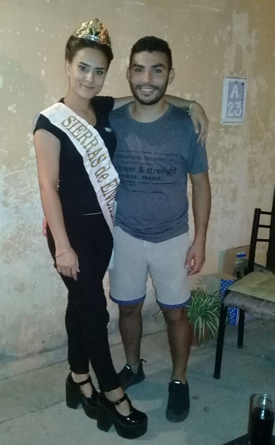De Las Heras. Abigail Bilbao (20) junto a David Giovaruzzo.