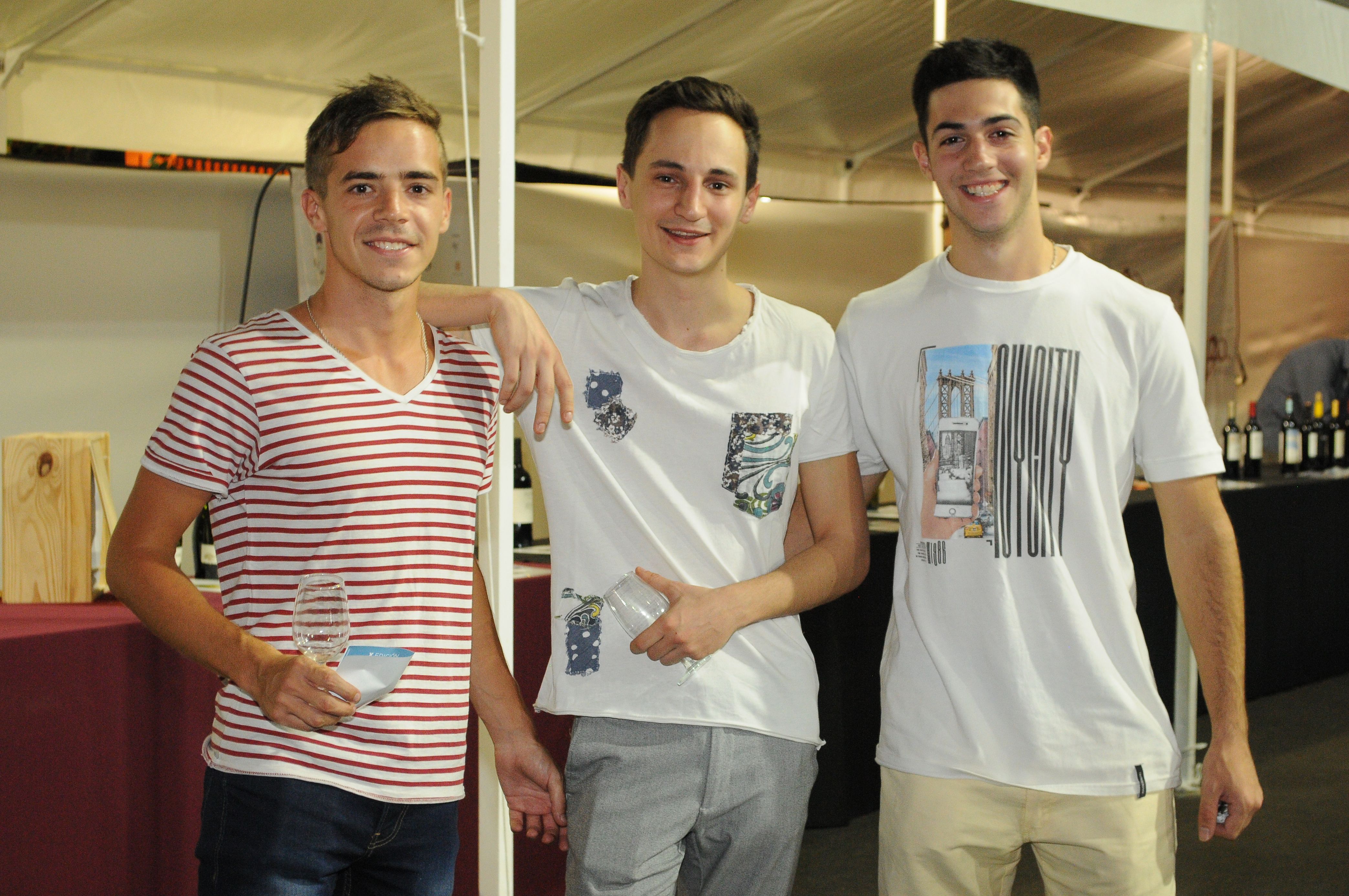 Facundo Velasco, Cosimo Zoppi y Juan Ickovic.