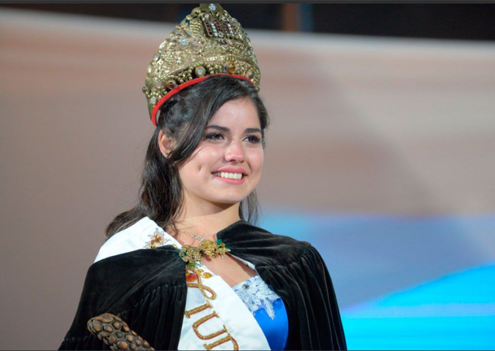 La virreina de Capital, Ailén Flores. Representó al barrio La Favorita.