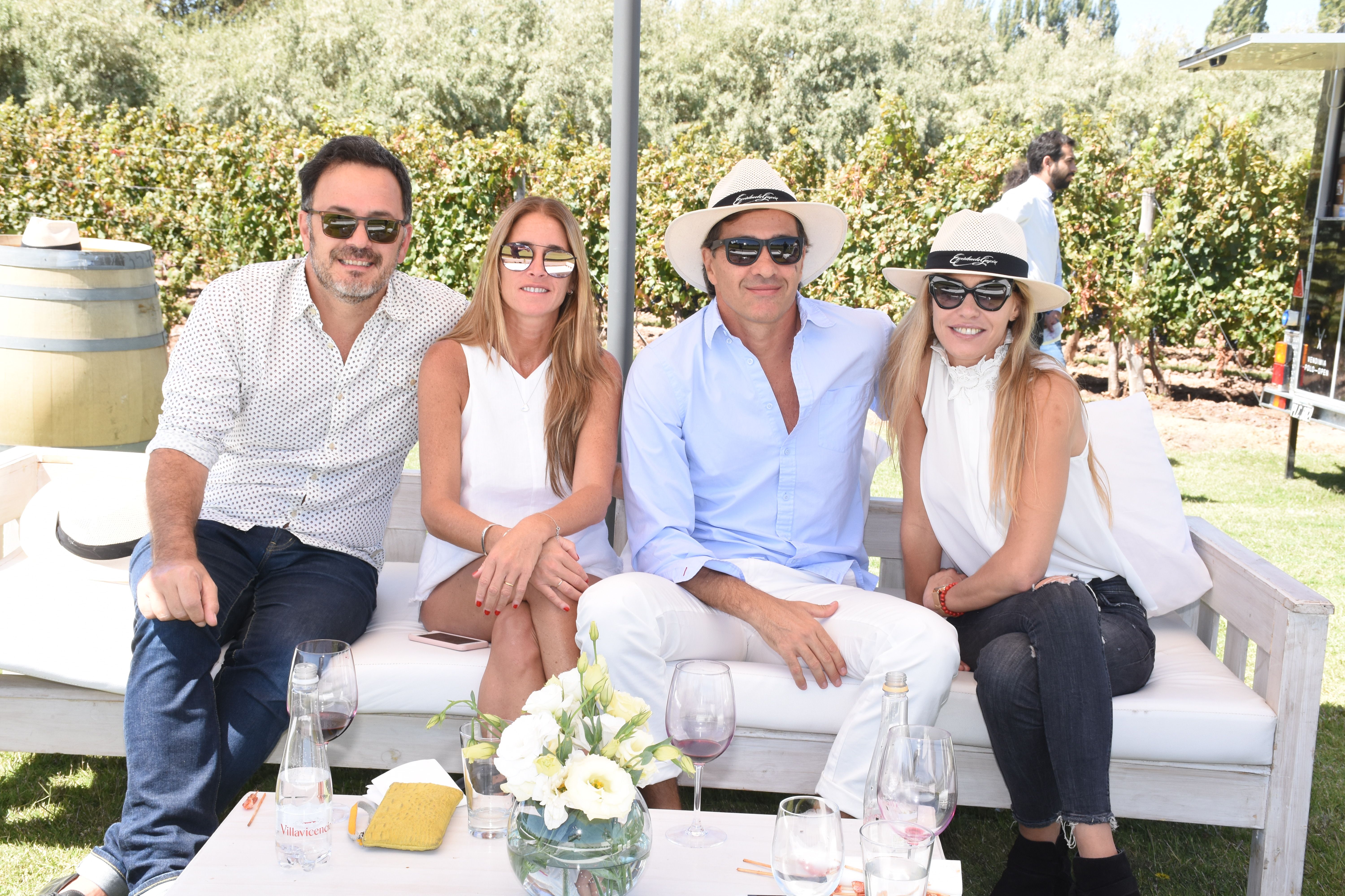 Marcelo Bridger, Mariela Mutis, Guillermo Mutis y Maggie Ares.