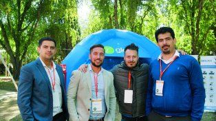 Rodrigo Villarreal Granata (gerente general del grupo Omega), Sebastián Jorro Barón (director de Omega),Luciano Miranda (Acme) y Fernando Affif (Gleba).