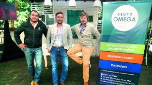 Contentos por la convocatoria.Martín Pages (Universidad Blas Pascal),Sebastián Jorro Barón (Omega ) y Juan Bochaca (Casa de Campo).
