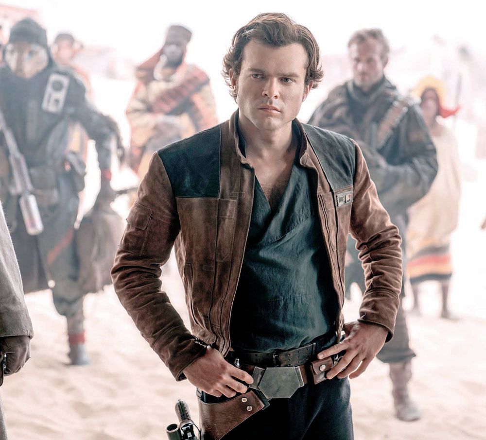 Han Solo. Antes fue Harrison Ford, ahora es Alden Ehrenreich.