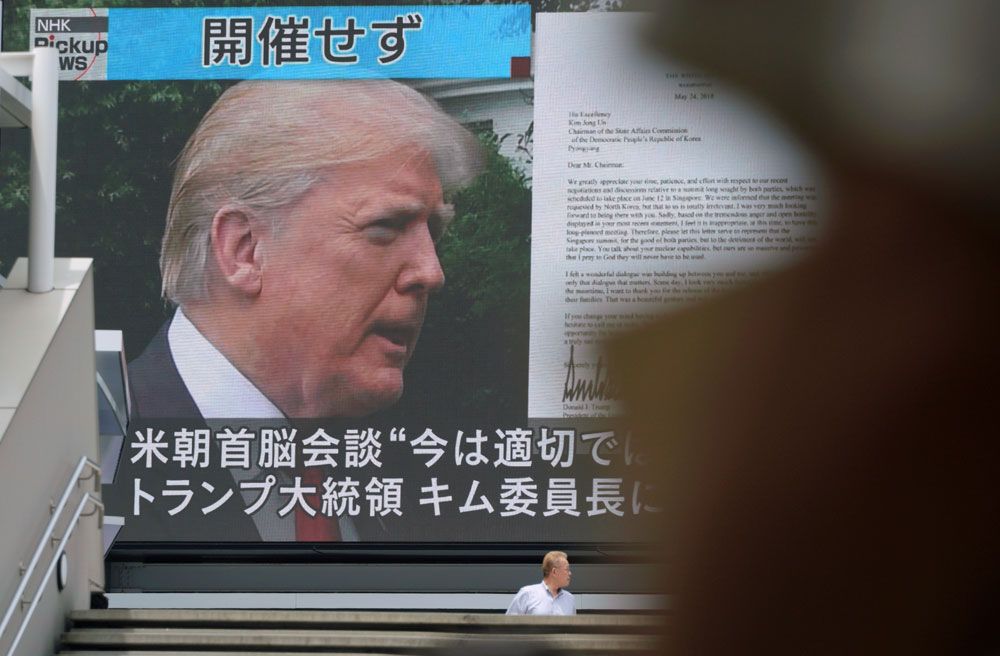 En Asia provocó sorpresa la suspensión de Trump, que es un claro acto bélico tras tanto esfuerzo de paz por parte de las dos Coreas.