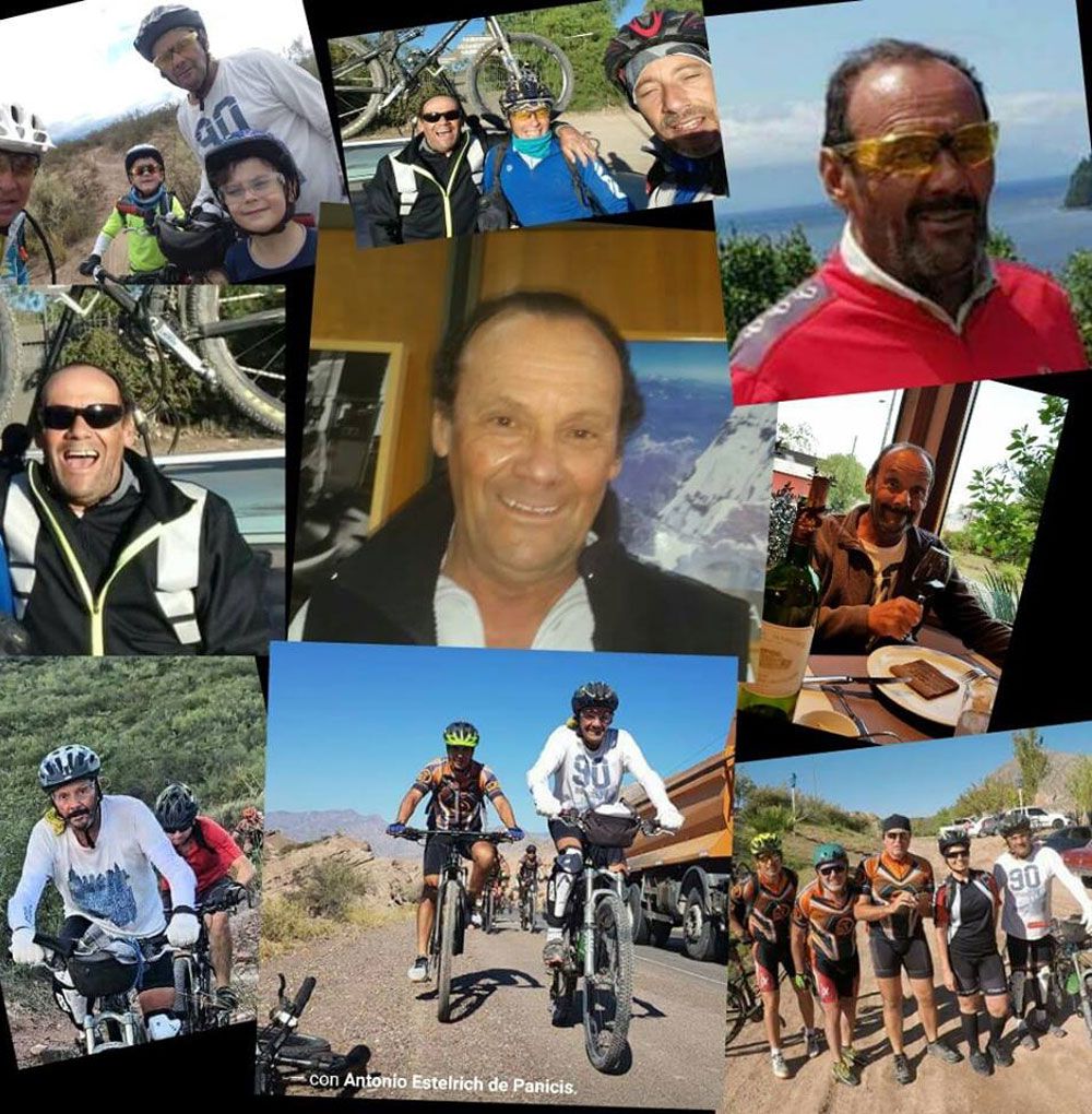 Recuerdo en las redes. El ciclista pertenecía al grupo Corazón de María.