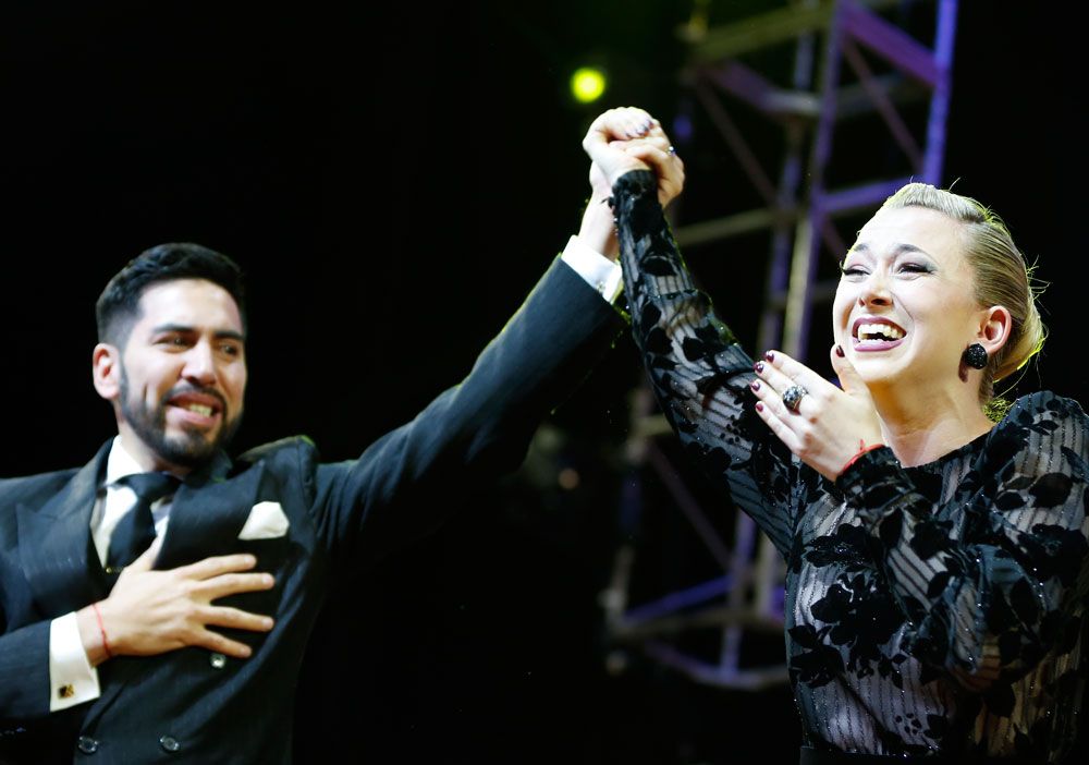 Jose Salvo y Carla Natalia Rossi. Foto: AP.