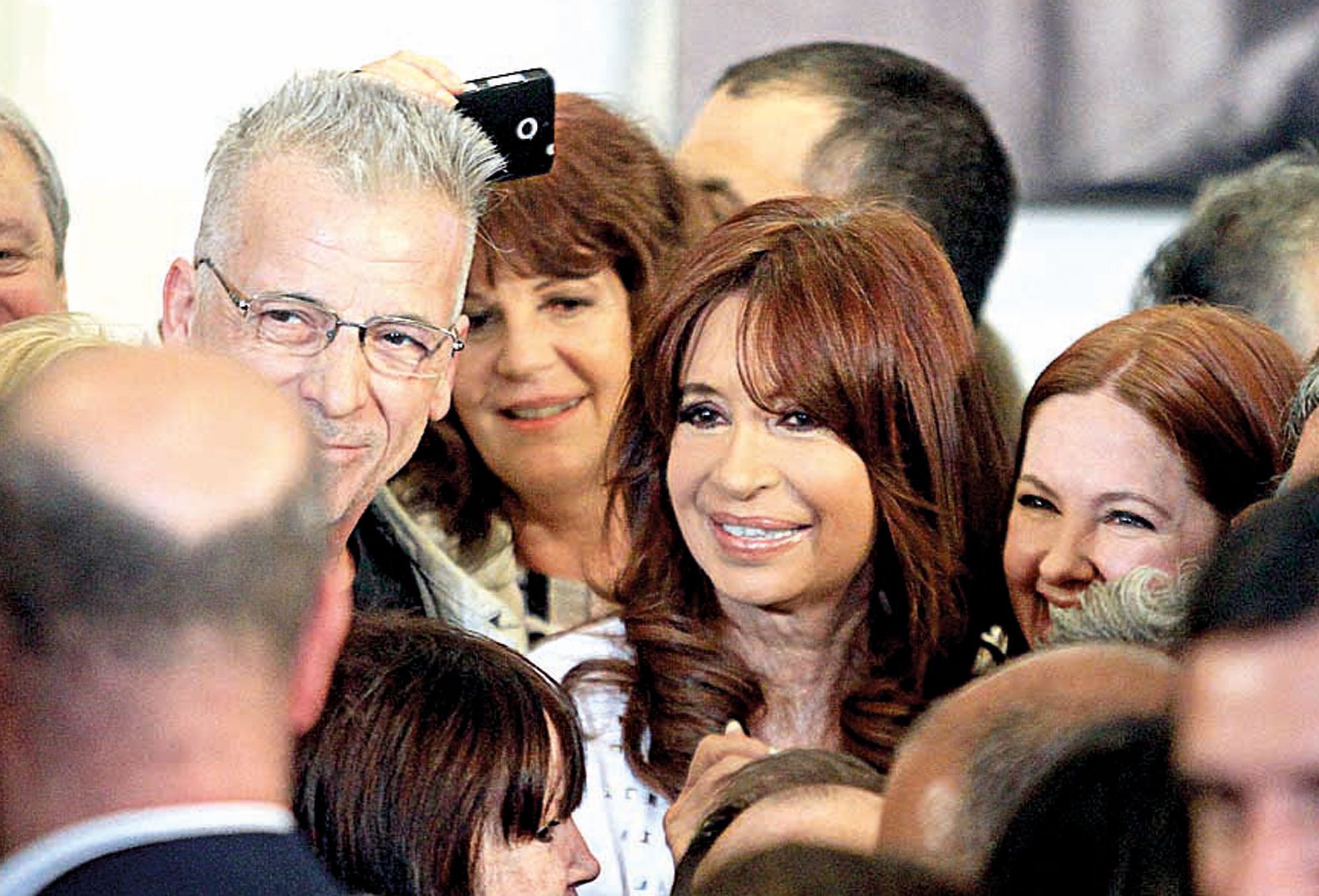 Militante. Romano se mostró muy cercano a la ex presidenta Cristina Fernández.