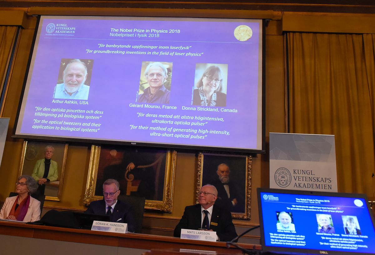Nobel de física 2018.
