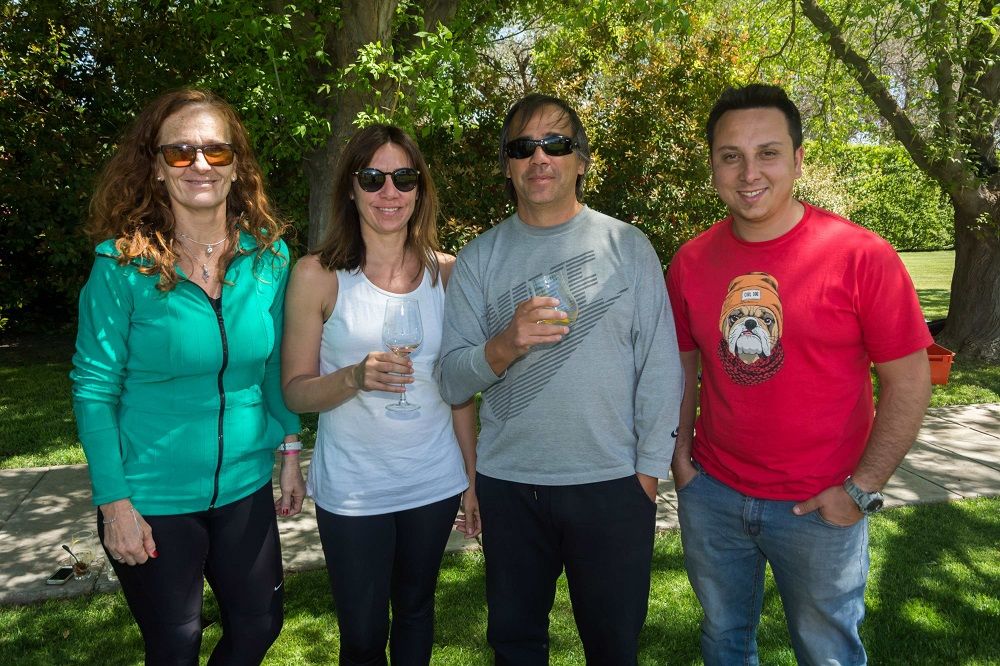 Carola Gunstche, Florencia Da Souza, Federico Sayavedra y Dj Matías Magistretti.