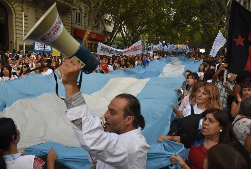 Durante 2018 hubo muchas marchas. El Gobierno espera que este escenario no se repita en 2019. Foto: Horacio Altamirano / Diario UNO.&nbsp;