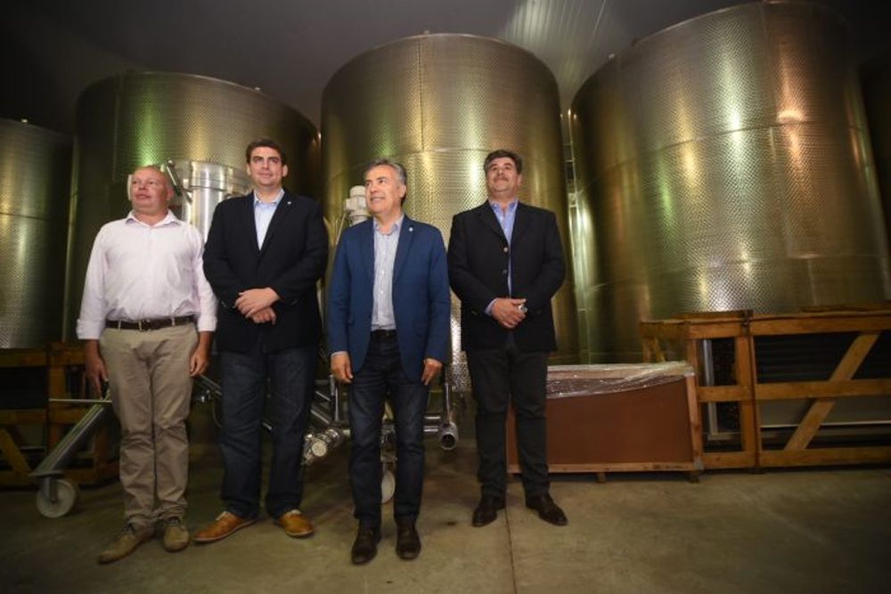Miguel Ronco, Martín Kerchner, Alfredo Cornejo y Mario Abed. Foto: Gentileza Prensa Gobierno de Mendoza.&nbsp;