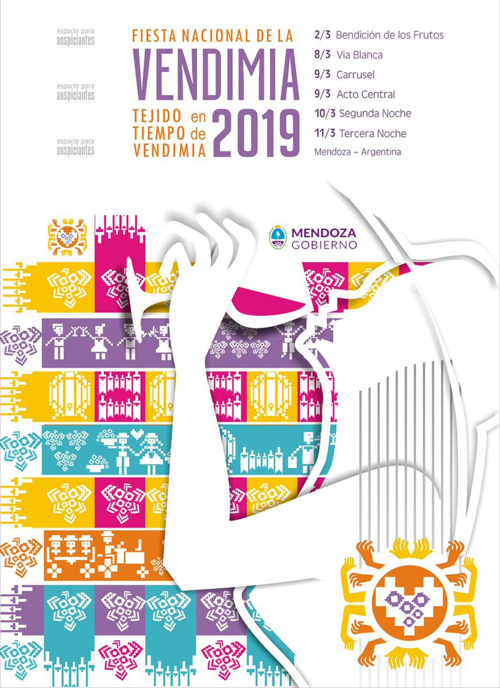 Vendimia 2019. Por orden de méritos eligieron esta imagen como afiche vendimial.