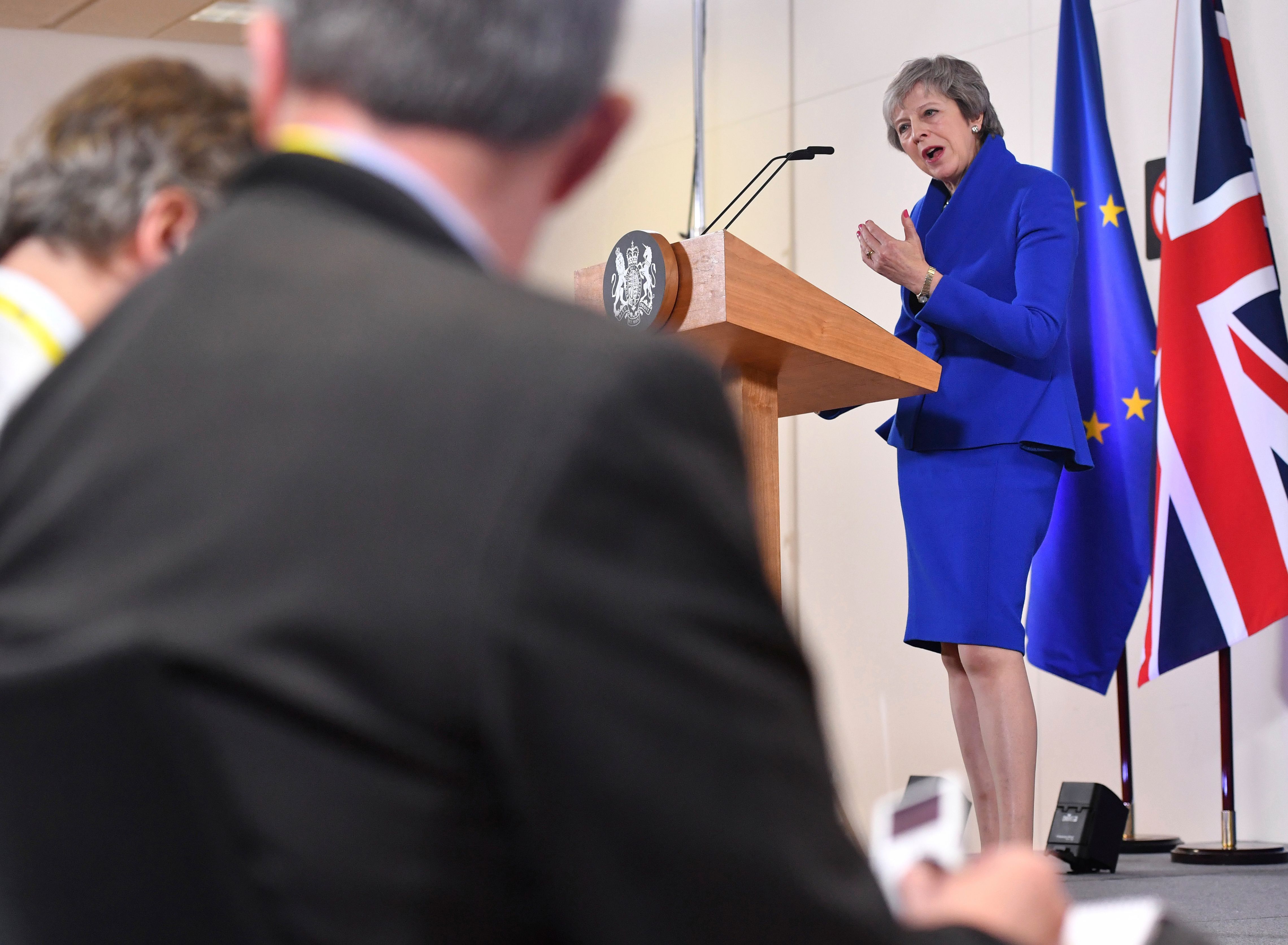 Theresa May, la mandataria británica. Foto: AP.