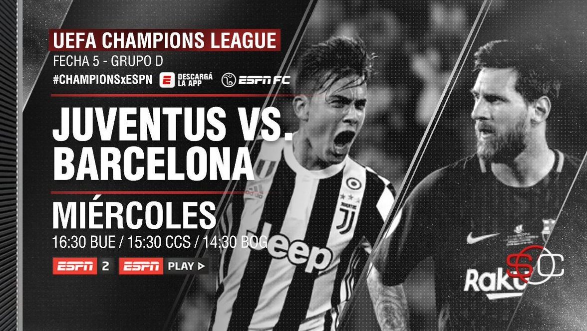 Juventus- Barcelona: hora y tv de este partidazo por ...