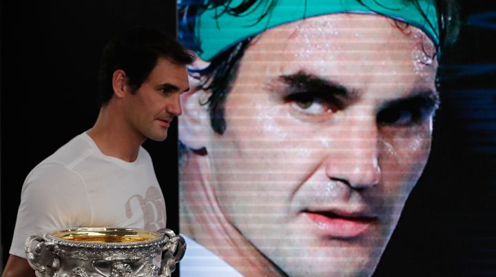 Roger Federer alcanzó su título número 20 de Grand Slam. (AP).