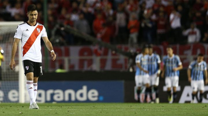 River perdió por la mínima ante Gremio y buscará en Brasil la clasificación. (Fotobaires). River perdió por la mínima ante Gremio y buscará en Brasil la clasificación. (Fotobaires).