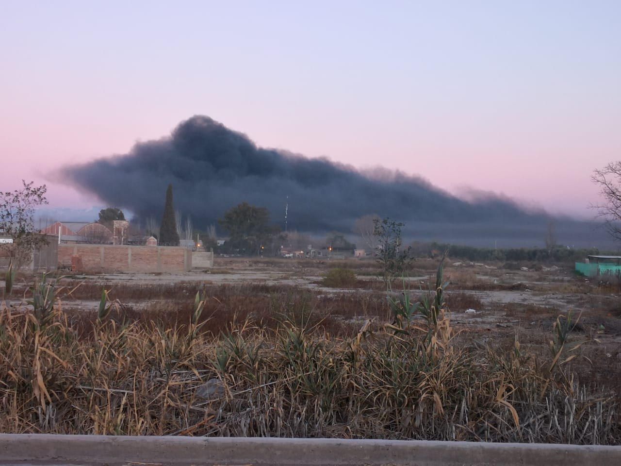 Video la nube negra que cubrió el Acceso Este