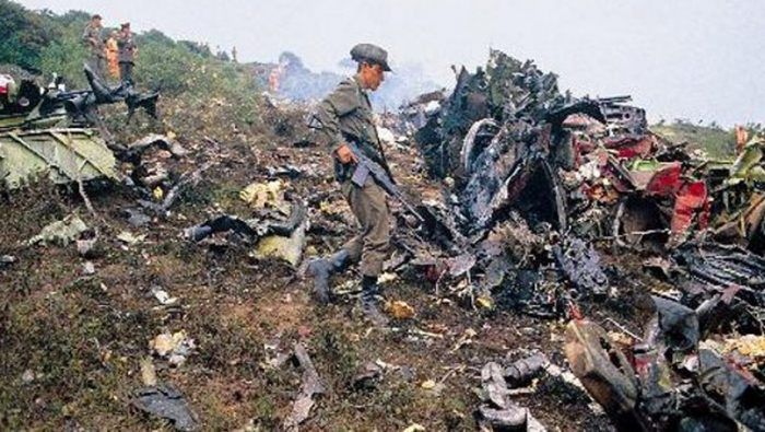 Tranvía Terraplén oficina postal Vuelo 203 de Avianca: la bomba de Pablo Escobar que mató a 110 personas