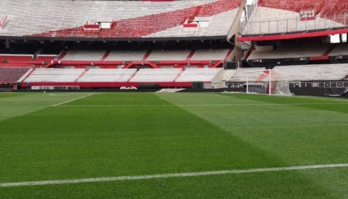 Coronavirus: el césped del Monumental y un cuidado especial en tiempos