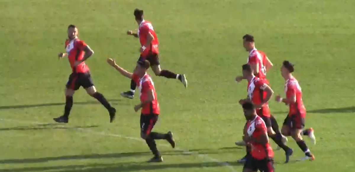 El gol de Faggioli estableció el 1 a 1 entre Deportivo Maipú y Flandria