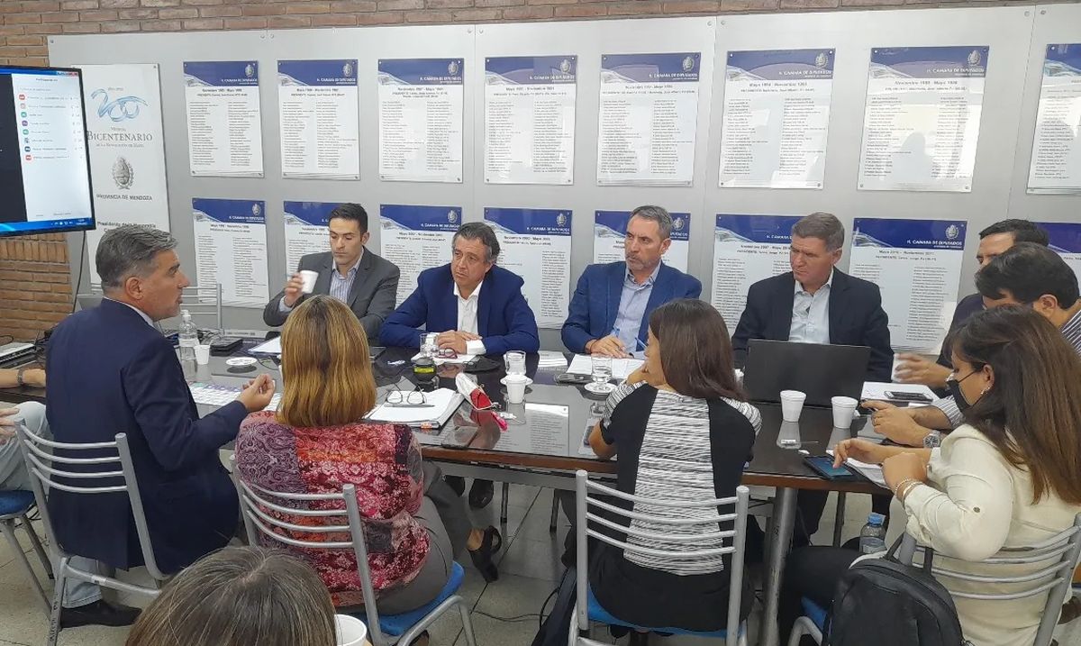 Ibañez y el presidente de la comisión LAC, Jorge Difonso, encabezaron el encuentro para dar despacho a la Boleta Única.