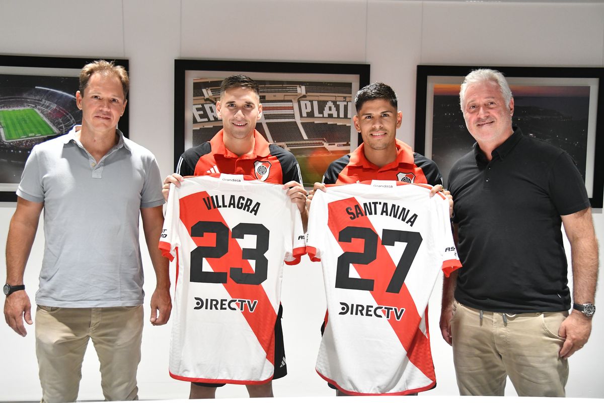 Villagra y SantAnna fueron presentados y concentraron para este domingo.