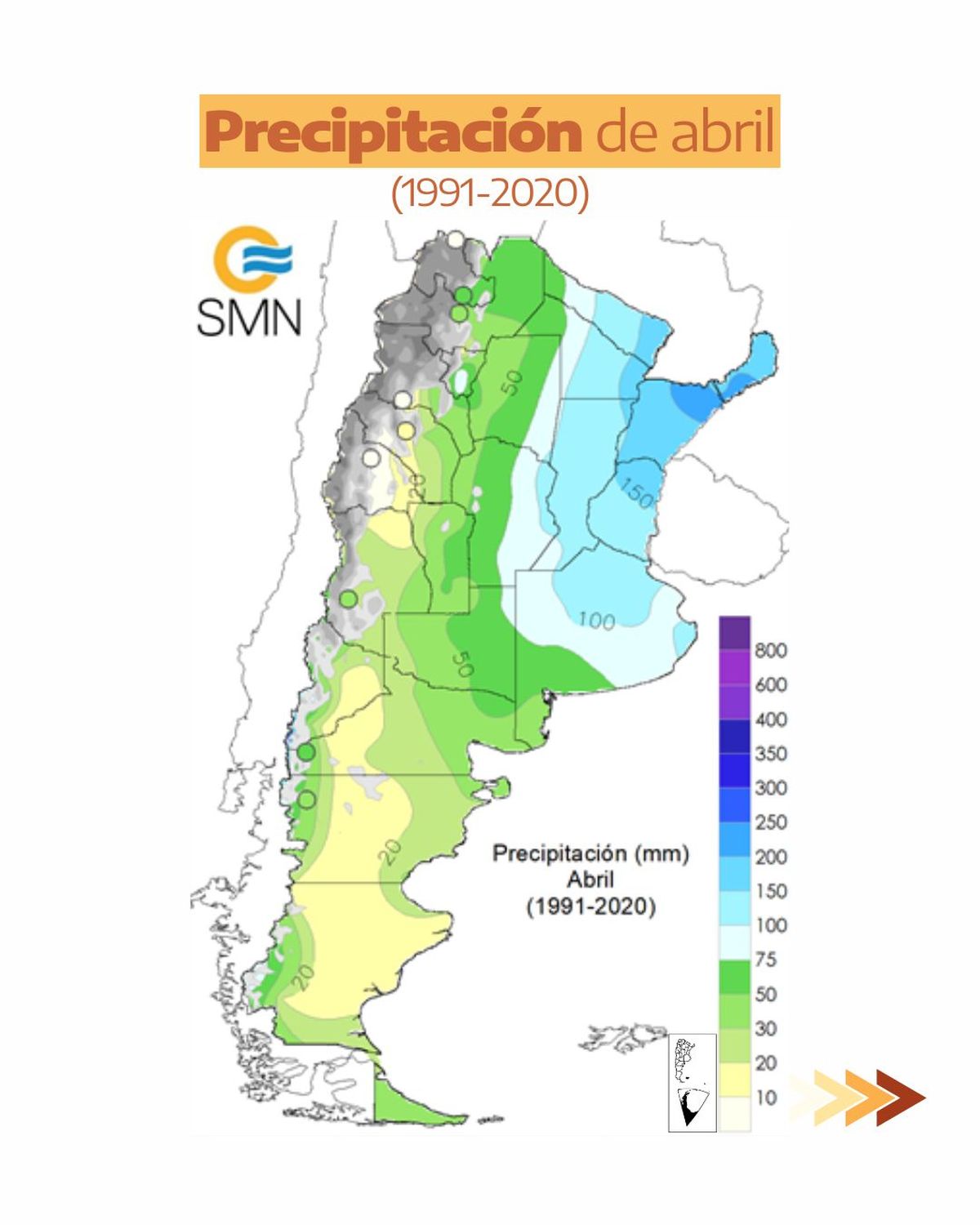 Esta fue la precipitación durante abril de otros años Esta fue la precipitación durante abril de otros años