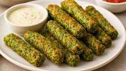 Los bastones de espinaca son ideales para volver a la dieta después de Pascuas. Tienen una receta sencilla.