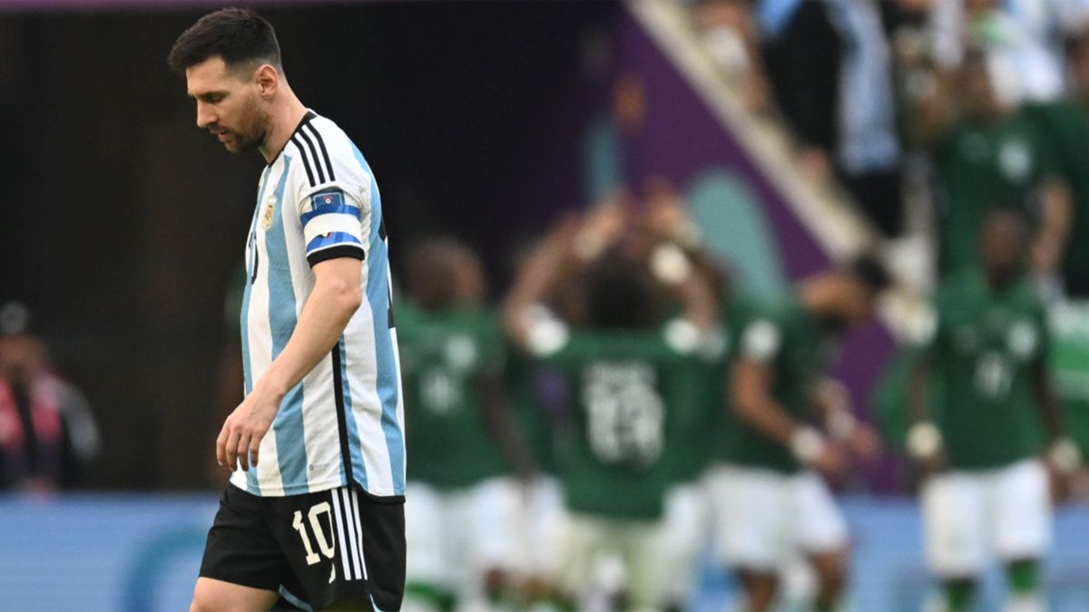 Argentina pierde 2 a 1 con Arabia Saudita