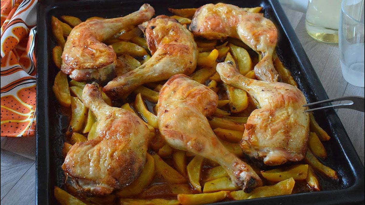 Recetón para compartir con la familia: pata muslo de pollo con papas al horno Recetón para compartir con la familia: pata muslo de pollo con papas al horno