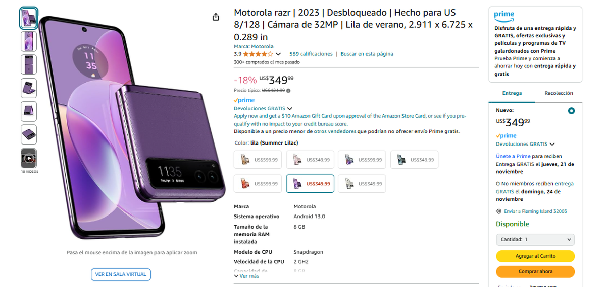 Amazon rebaja este teléfono Motorola en la previa del Black Friday. Amazon rebaja este teléfono Motorola en la previa del Black Friday.