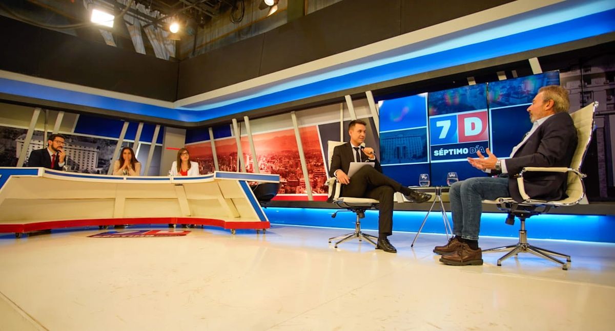 El empresario, entrevistado en los estudios de Séptimo Día. El empresario, entrevistado en los estudios de Séptimo Día.